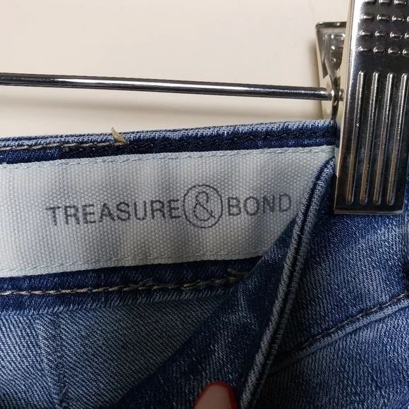 TREASURE & BOND Midrise Skinny Ankle Ripped Jeans - Picture 5 of 10